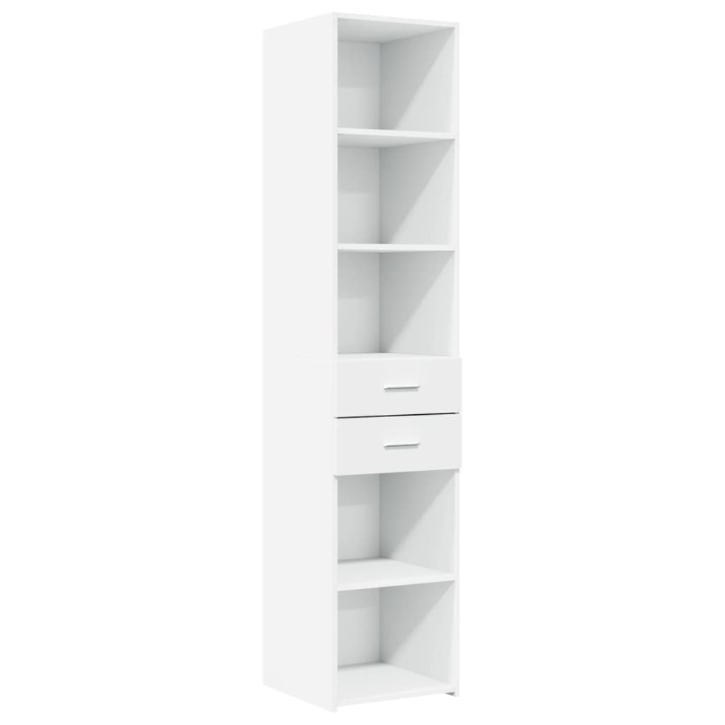 vidaXL Dulap depozitare slim alb 40x42,5x225 cm lemn prelucrat