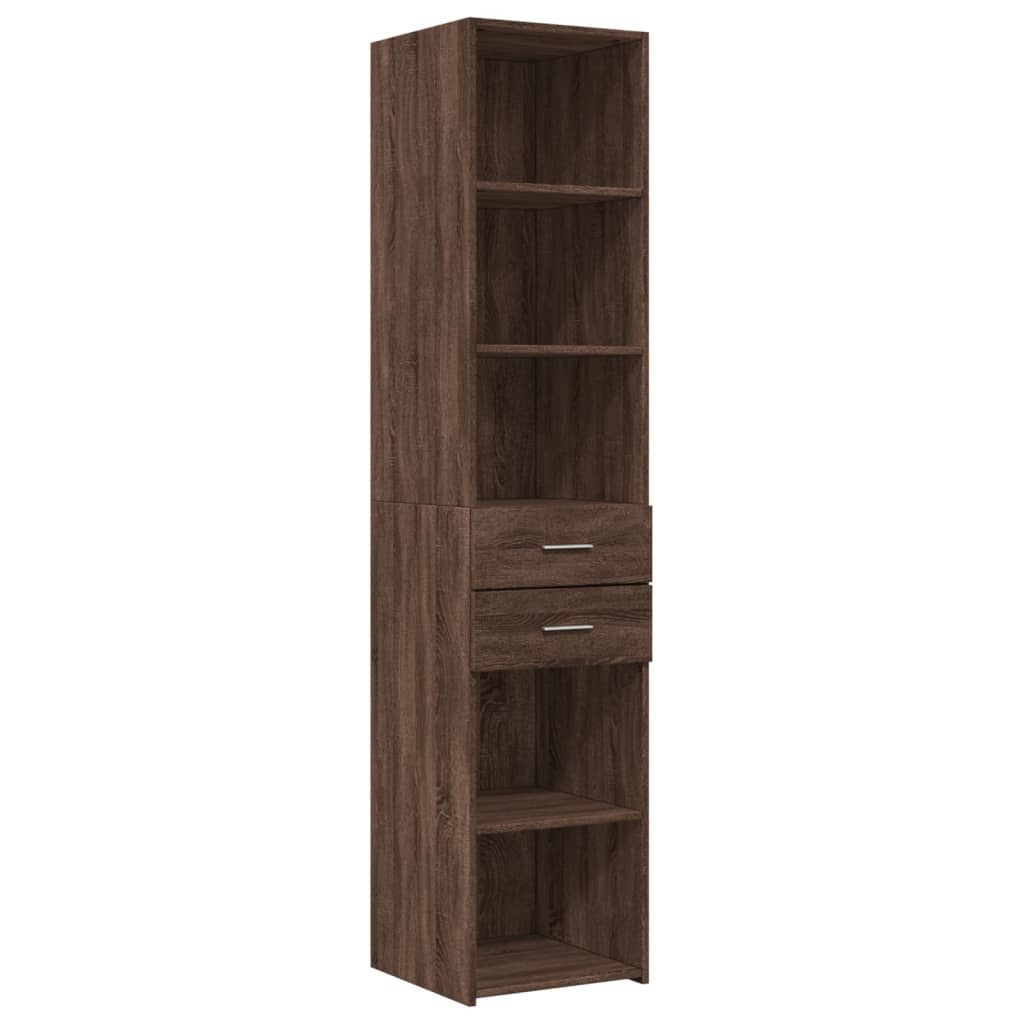 vidaXL Dulap depozitare slim stejar maro 40x42,5x225 cm lemn prelucrat vidaXL Dulap depozitare slim stejar maro 40x42,5x225 cm lemn prelucrat