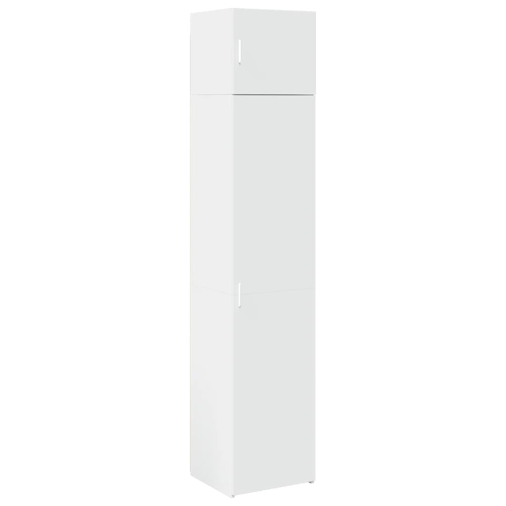 vidaXL Dulap depozitare slim alb 45x42,5x225 cm lemn prelucrat