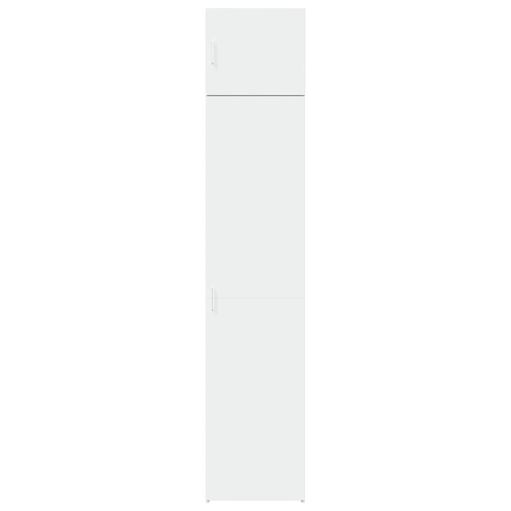 vidaXL Dulap depozitare slim alb 45x42,5x225 cm lemn prelucrat