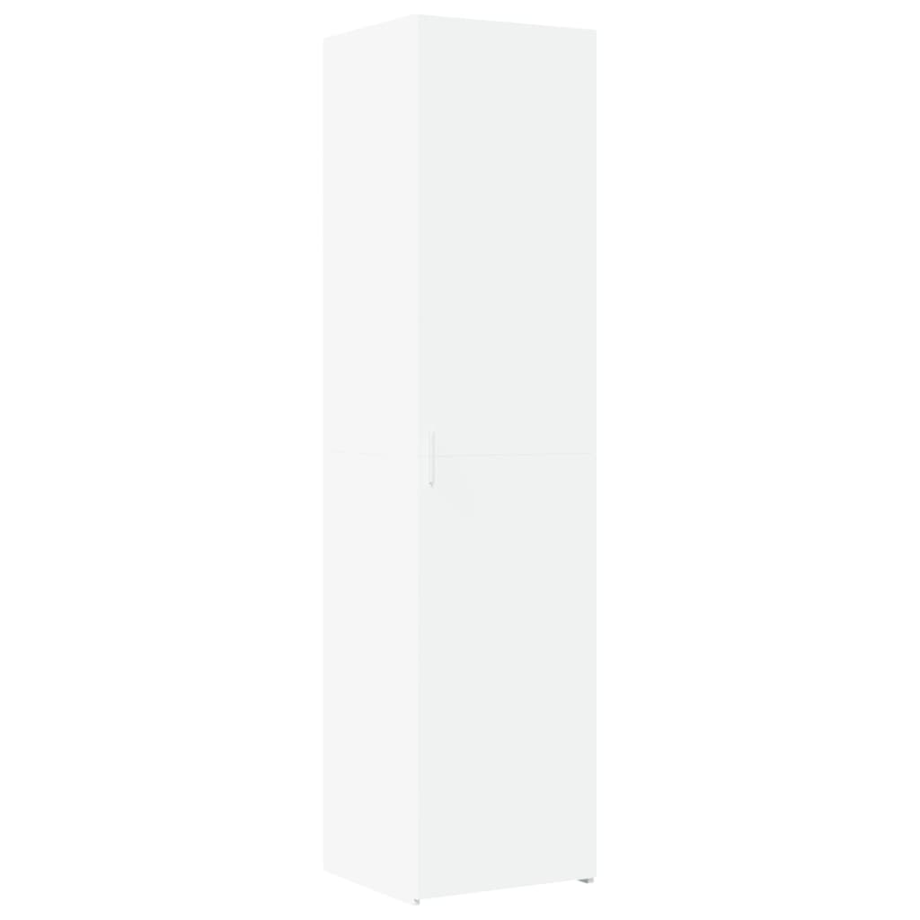 vidaXL Dulap depozitare slim alb 45x42,5x225 cm lemn prelucrat