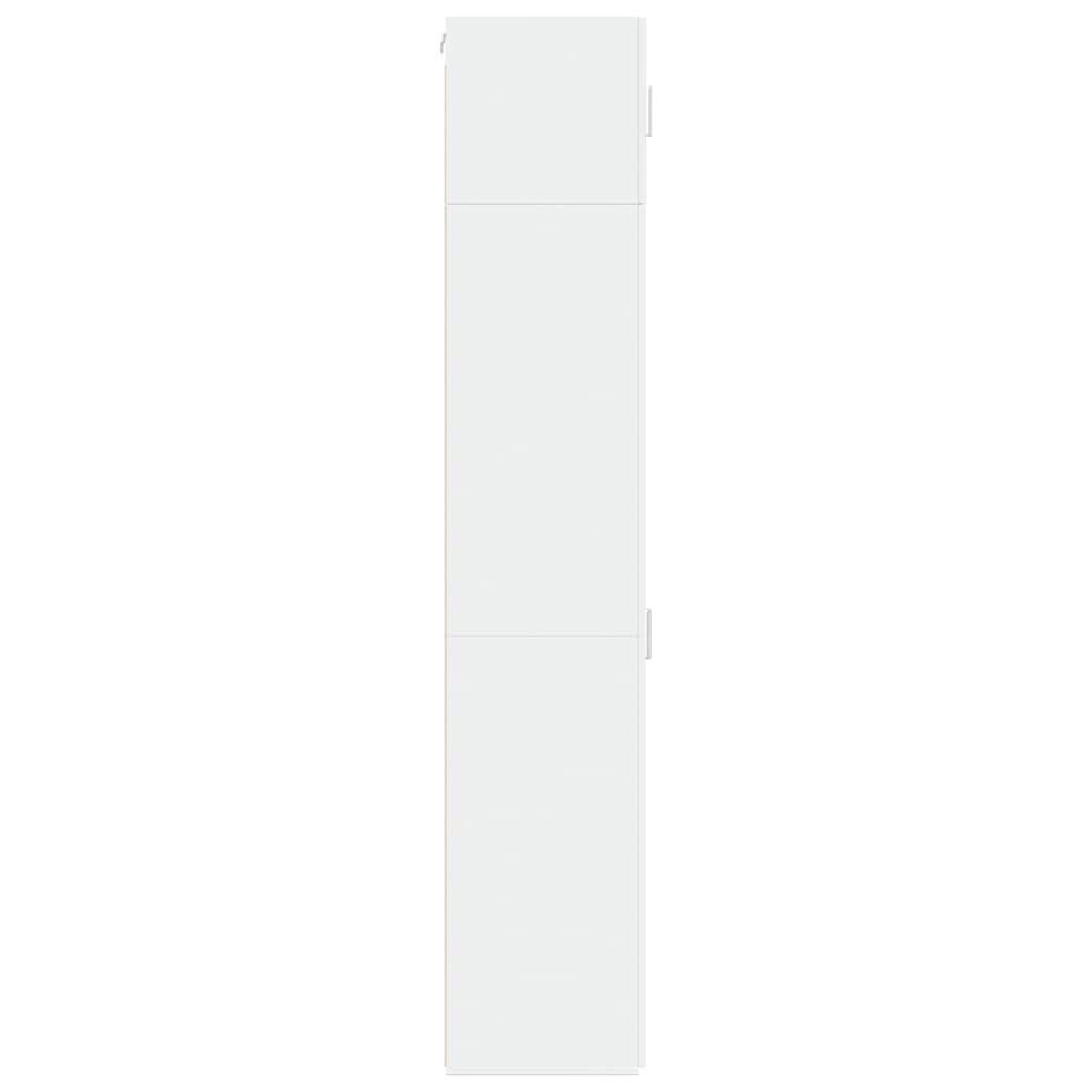 vidaXL Dulap depozitare slim alb 45x42,5x225 cm lemn prelucrat
