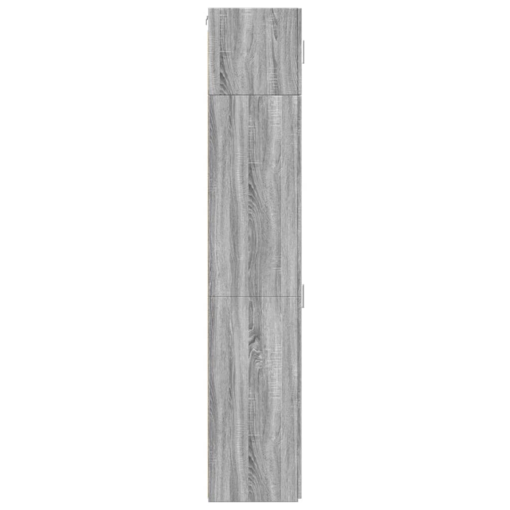 vidaXL Dulap depozitare slim sonoma gri 45x42,5x225 cm lemn prelucrat