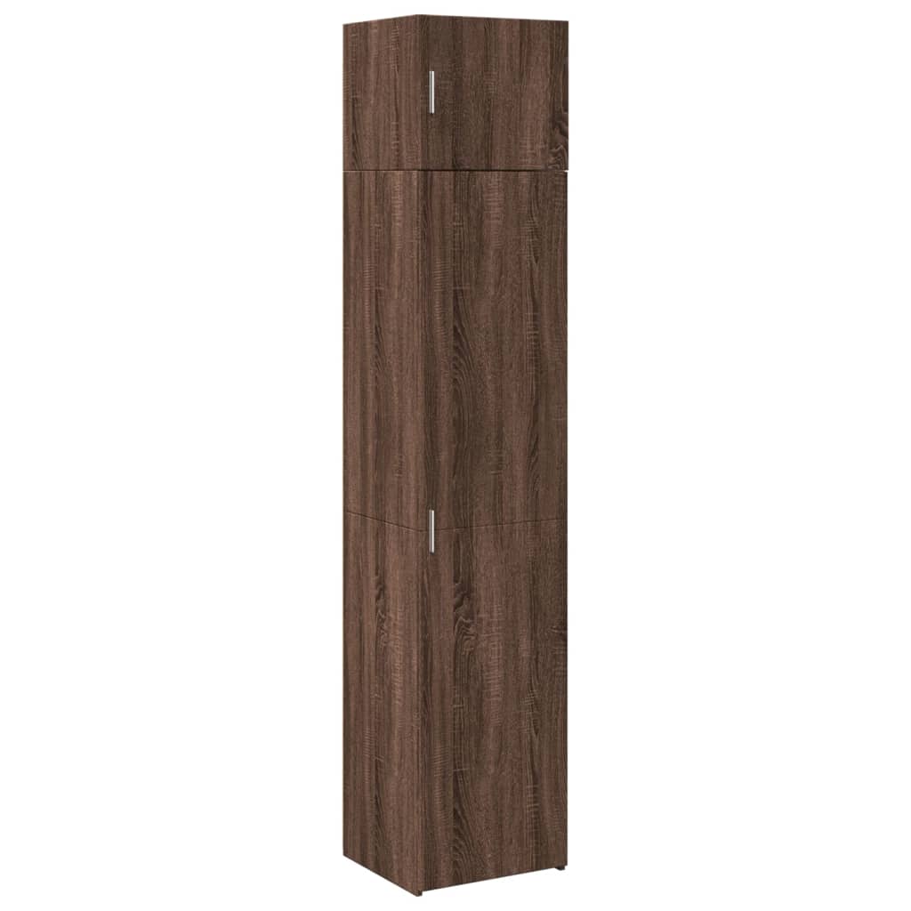 vidaXL Dulap depozitare slim stejar maro 45x42,5x225 cm lemn prelucrat vidaXL Dulap depozitare slim stejar maro 45x42,5x225 cm lemn prelucrat