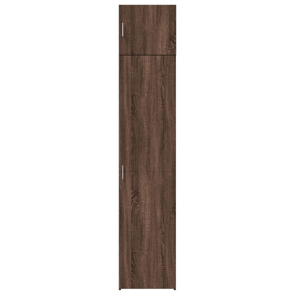 vidaXL Dulap depozitare slim stejar maro 45x42,5x225 cm lemn prelucrat vidaXL Dulap depozitare slim stejar maro 45x42,5x225 cm lemn prelucrat