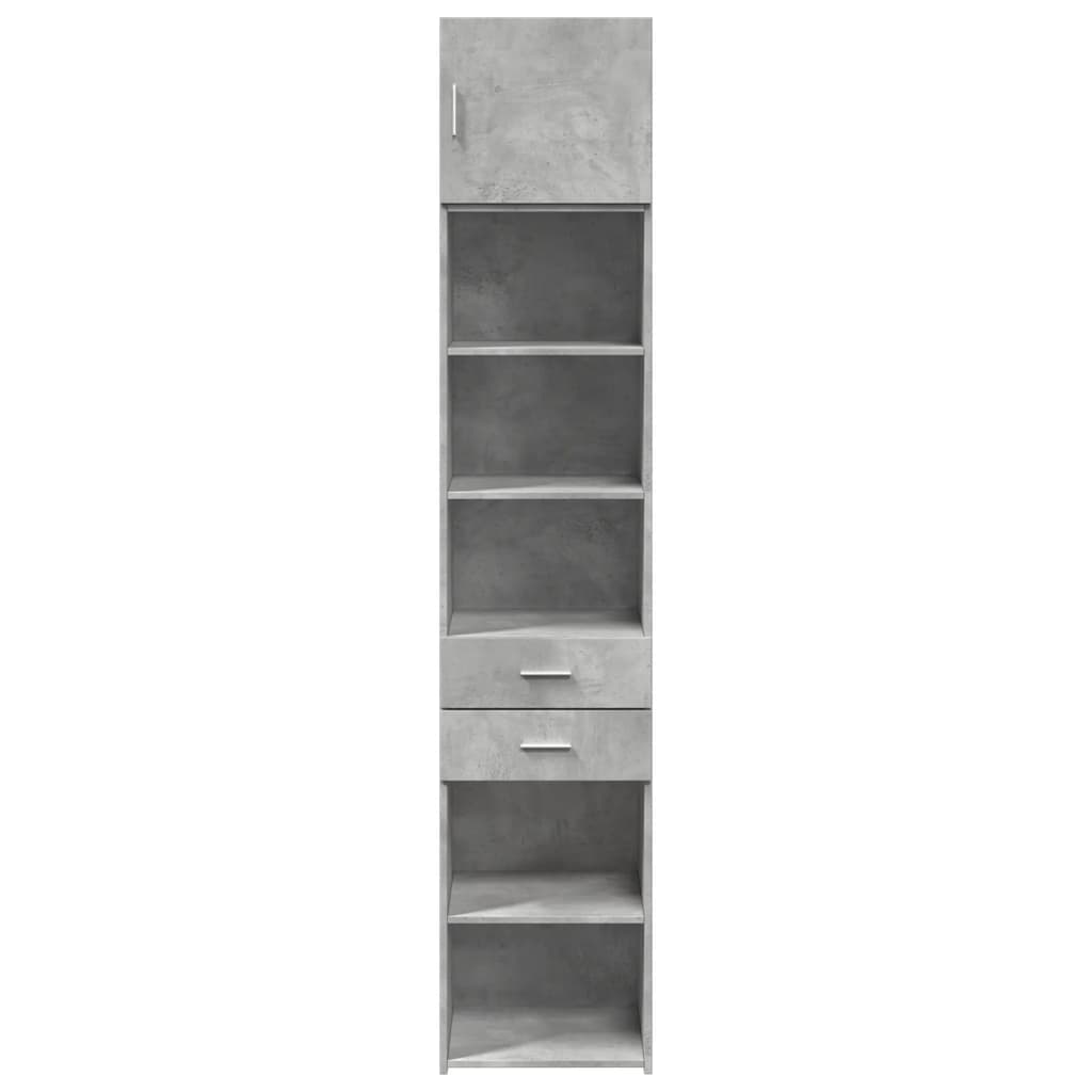 vidaXL Dulap depozitare slim gri beton 45x42,5x225 cm lemn prelucrat