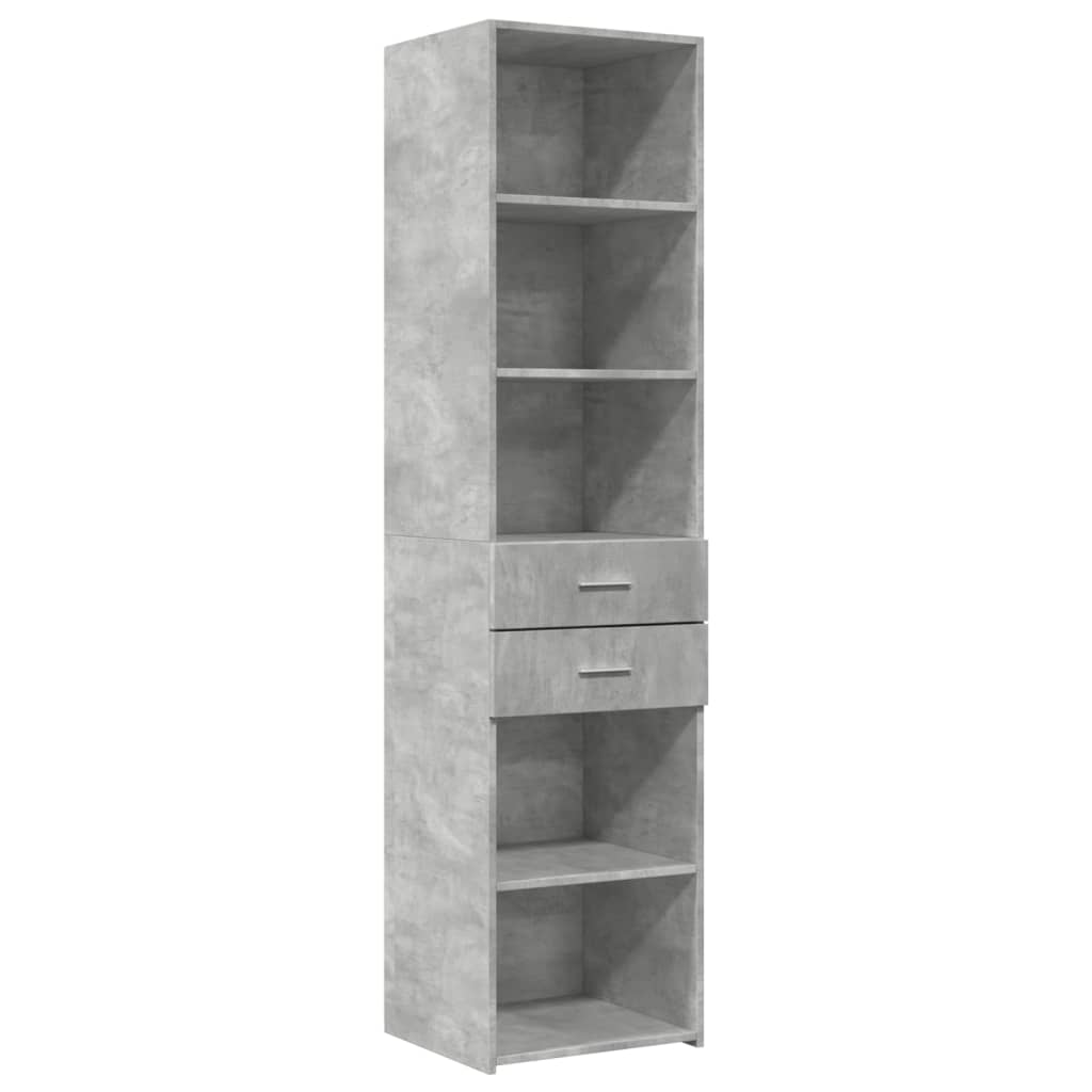 vidaXL Dulap depozitare slim gri beton 45x42,5x225 cm lemn prelucrat