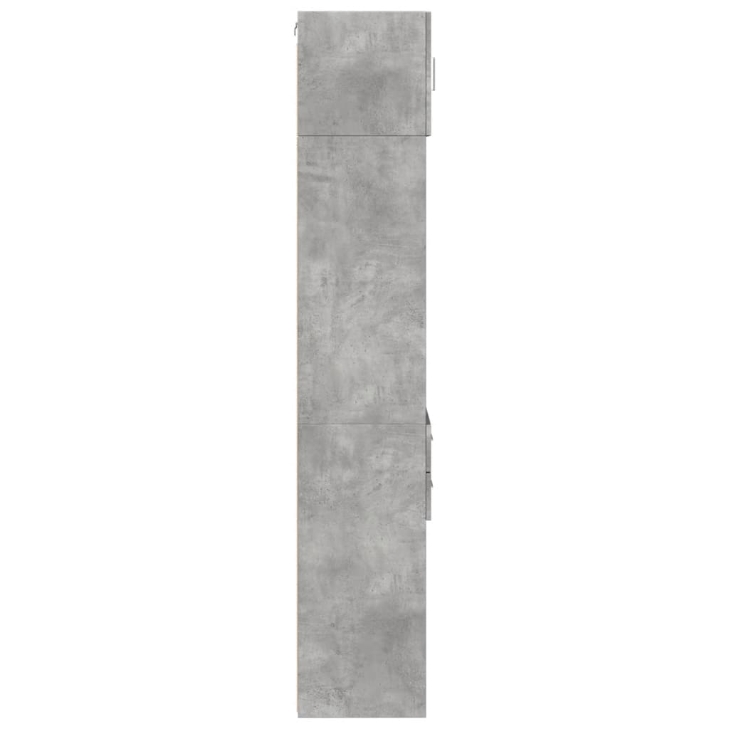 vidaXL Dulap depozitare slim gri beton 45x42,5x225 cm lemn prelucrat
