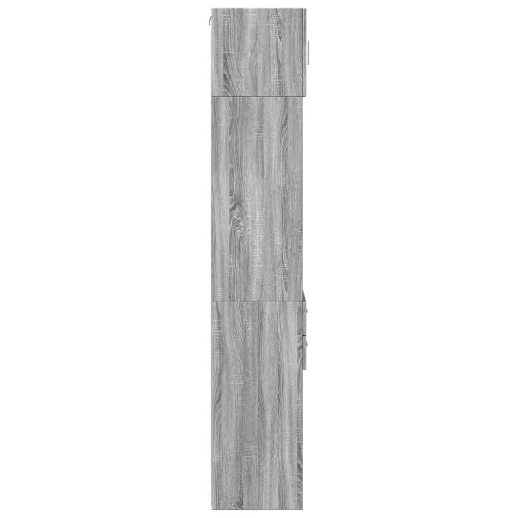 vidaXL Dulap depozitare slim sonoma gri 45x42,5x225 cm lemn prelucrat