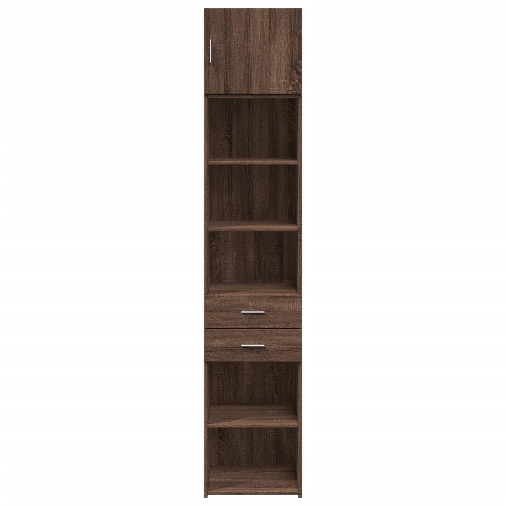 vidaXL Dulap depozitare slim stejar maro 45x42,5x225 cm lemn prelucrat