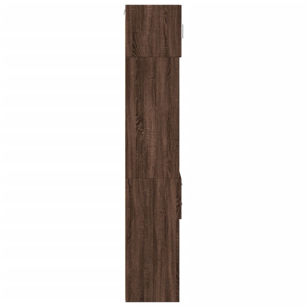 vidaXL Dulap depozitare slim stejar maro 45x42,5x225 cm lemn prelucrat
