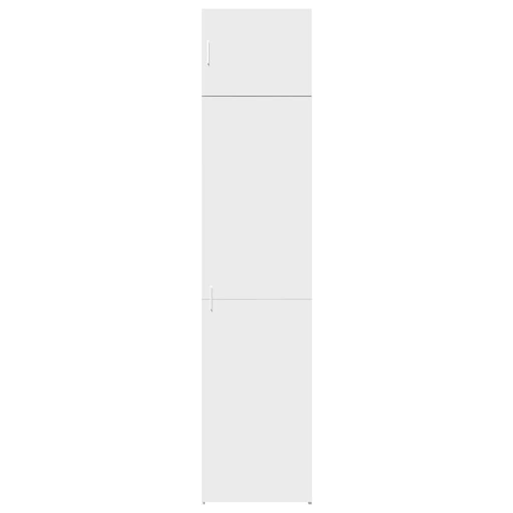 vidaXL Dulap depozitare slim alb 50x42,5x225 cm lemn prelucrat vidaXL Dulap depozitare slim alb 50x42,5x225 cm lemn prelucrat