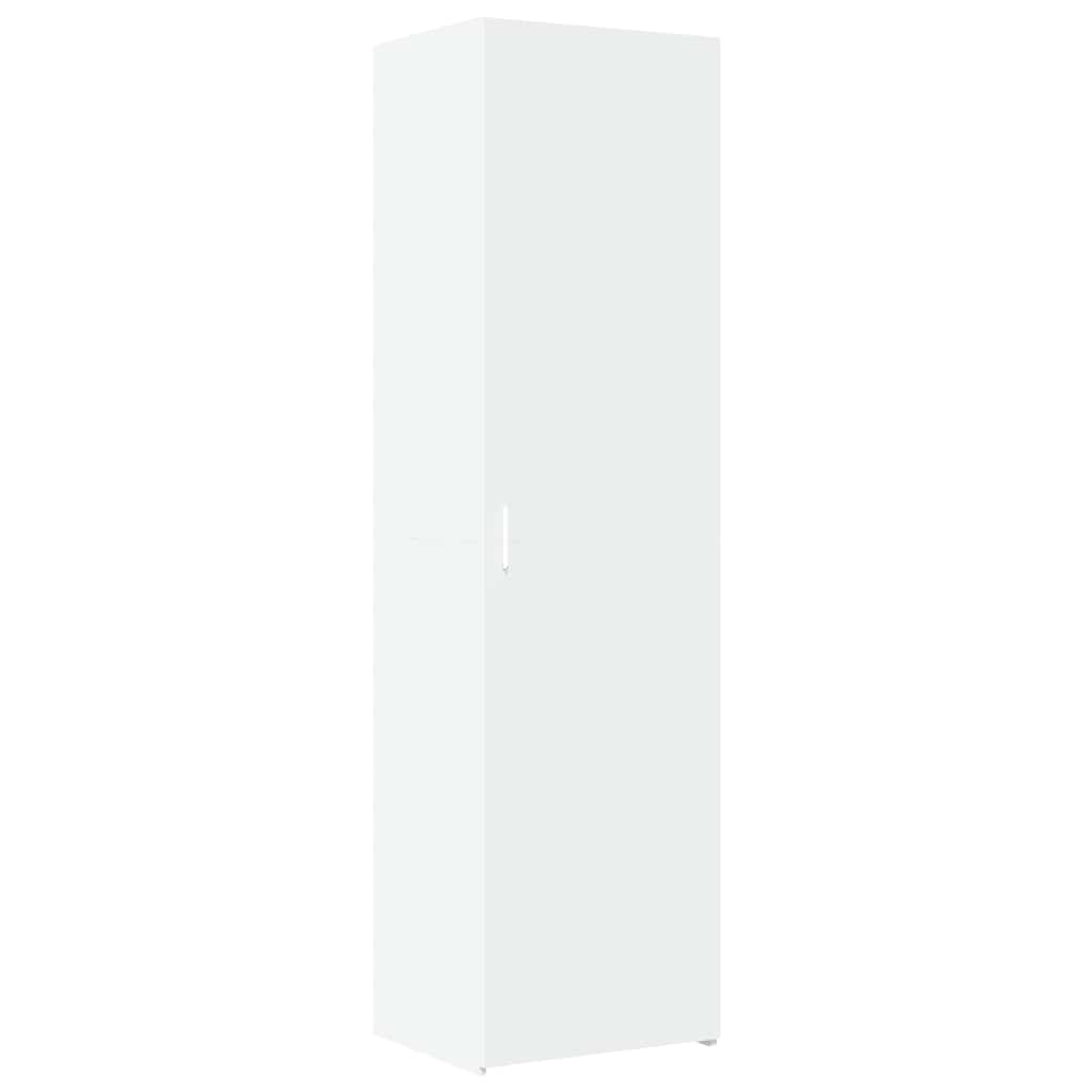 vidaXL Dulap depozitare slim alb 50x42,5x225 cm lemn prelucrat vidaXL Dulap depozitare slim alb 50x42,5x225 cm lemn prelucrat
