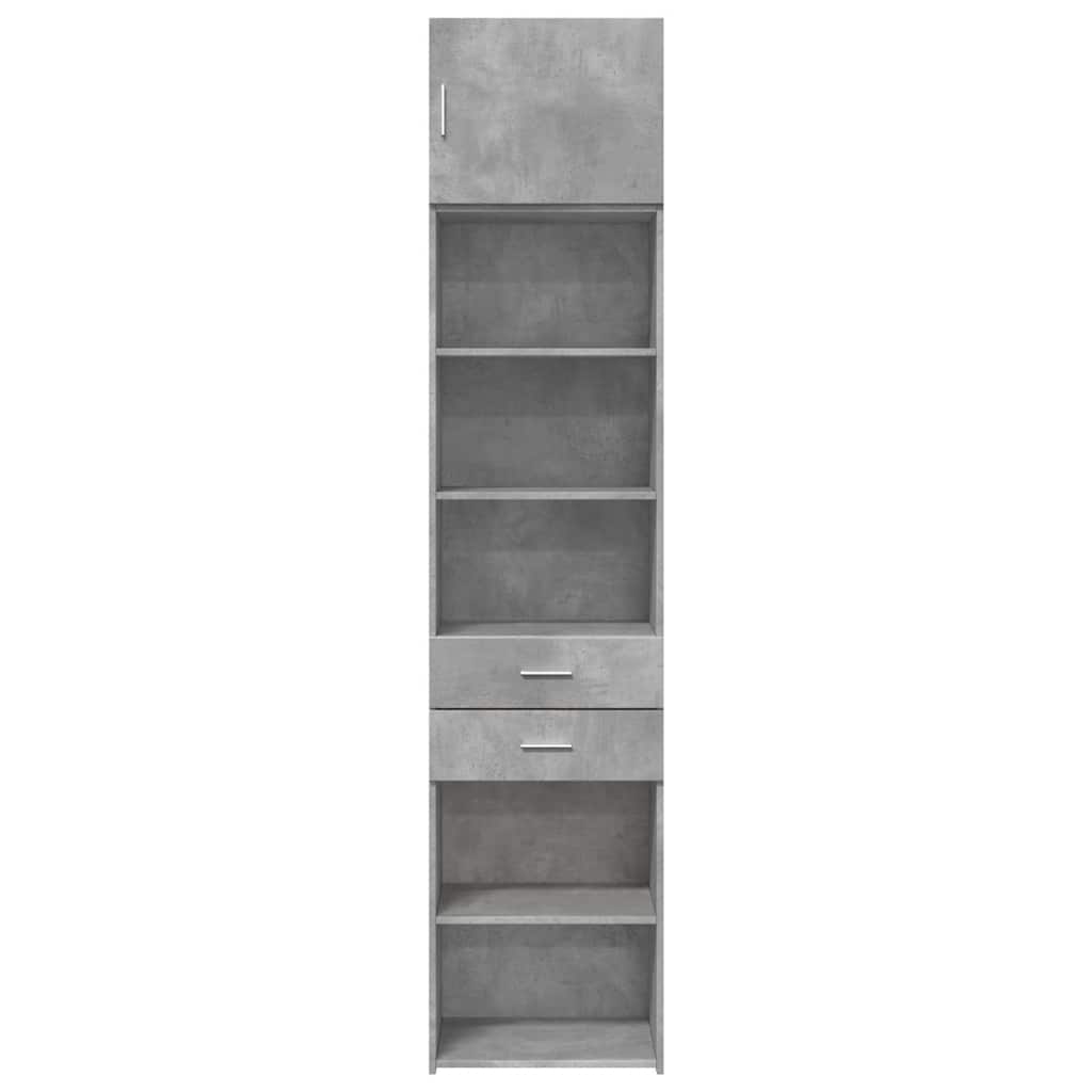 vidaXL Dulap depozitare slim gri beton 50x42,5x225 cm lemn prelucrat
