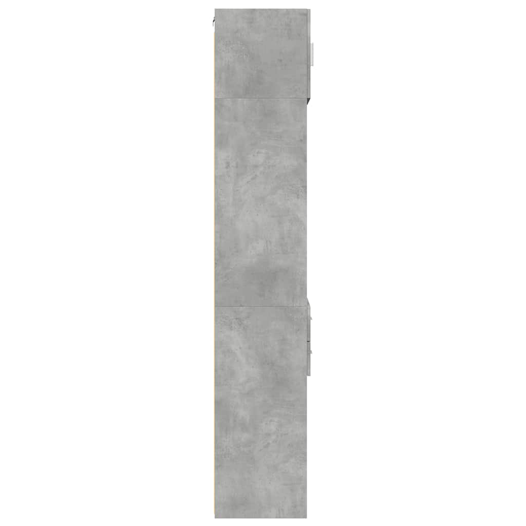 vidaXL Dulap depozitare slim gri beton 50x42,5x225 cm lemn prelucrat