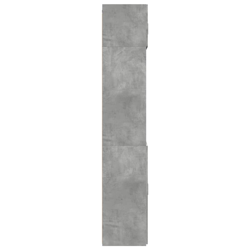 vidaXL Dulap de depozitare, gri beton, 70x42,5x225 cm, lemn prelucrat