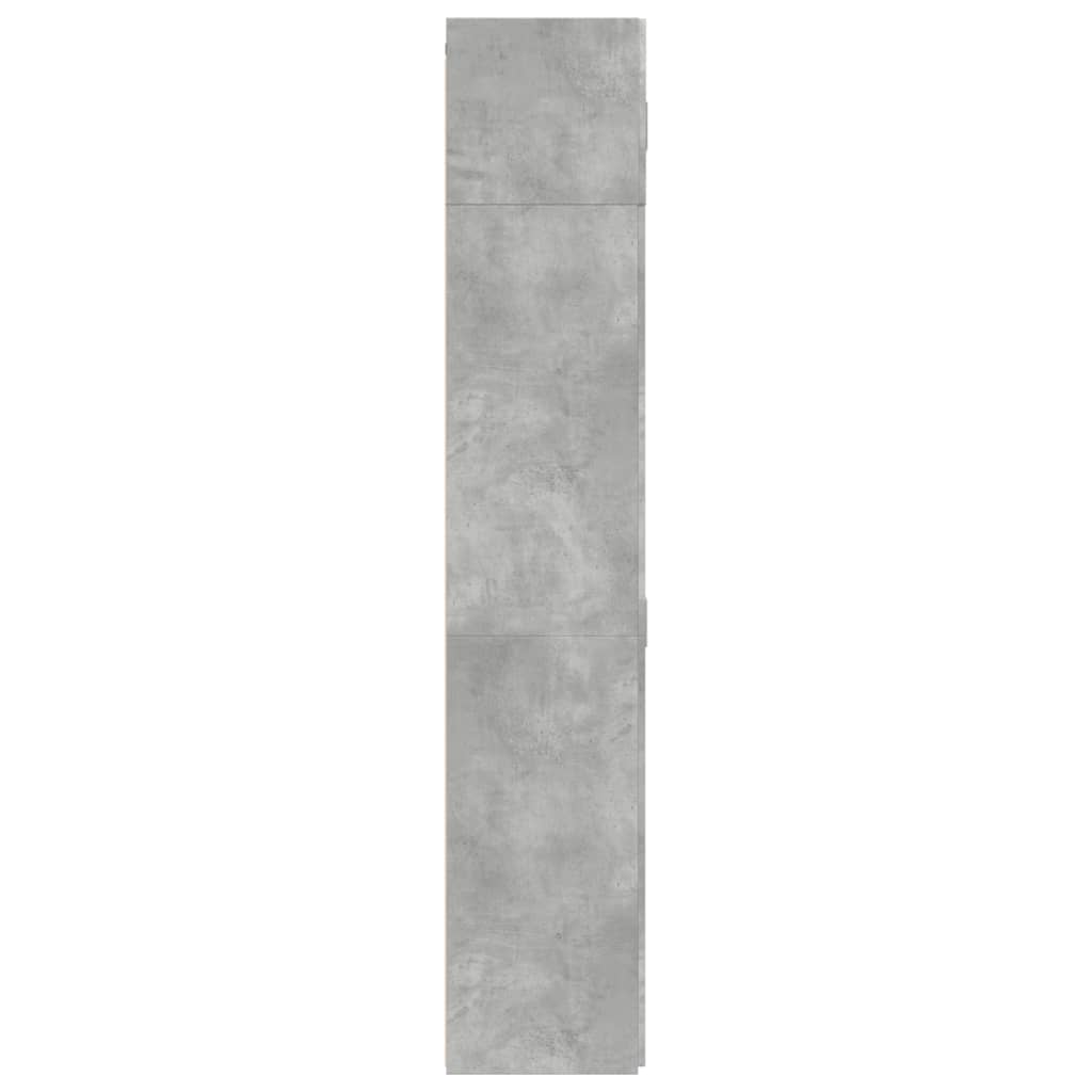 vidaXL Dulap de depozitare, gri beton, 70x42,5x225 cm, lemn prelucrat