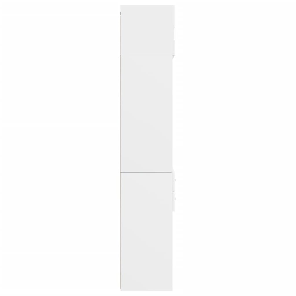 vidaXL Dulap de depozitare, alb, 70x42,5x225 cm, lemn prelucrat