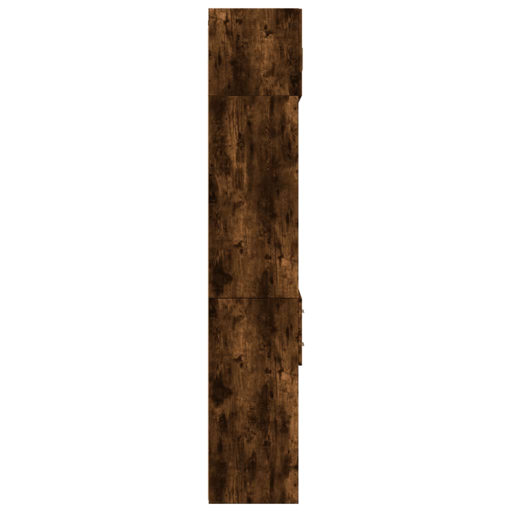 vidaXL Dulap depozitare stejar fumuriu 70x42,5x225 cm lemn prelucrat