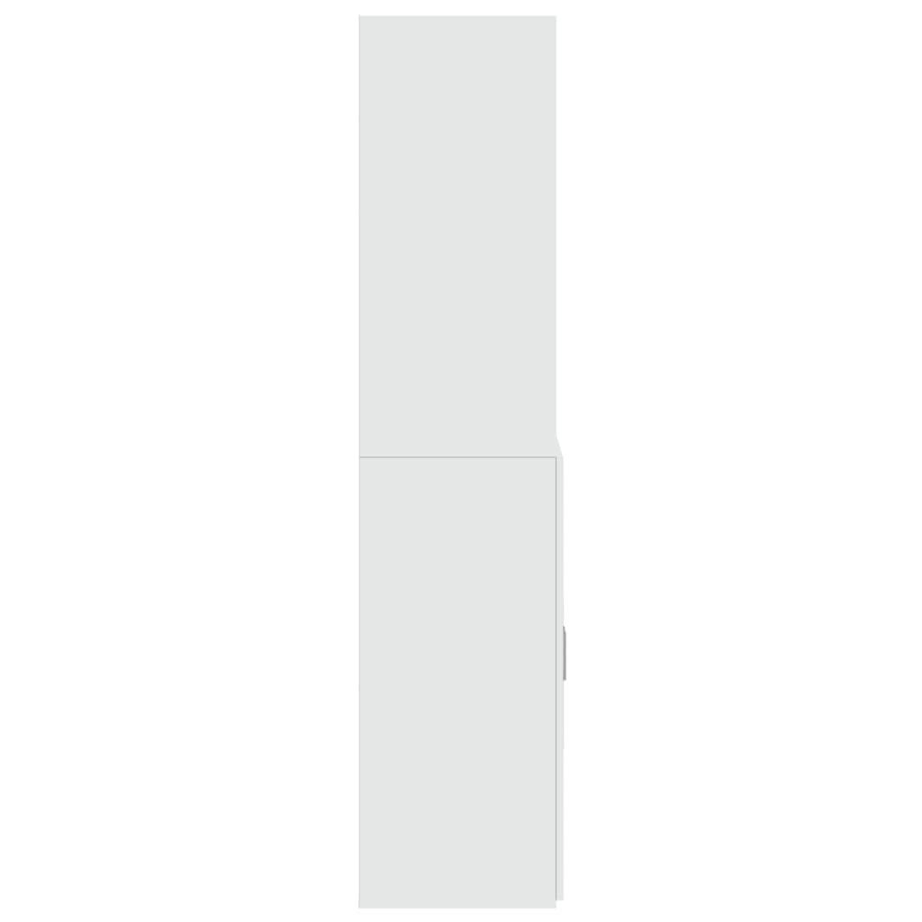 vidaXL Dulap înalt, alb, 70x42,5x185 cm, lemn prelucrat