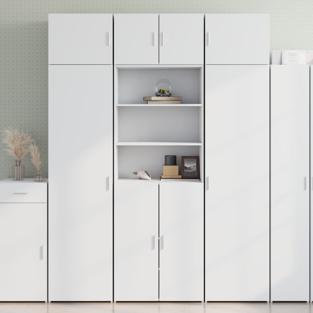 vidaXL Dulap înalt, alb, 70x42,5x185 cm, lemn prelucrat