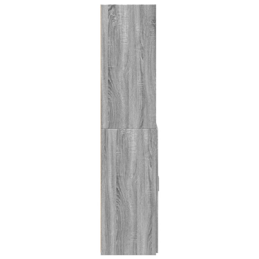 vidaXL Dulap înalt, gri sonoma, 70x42,5x185 cm, lemn prelucrat