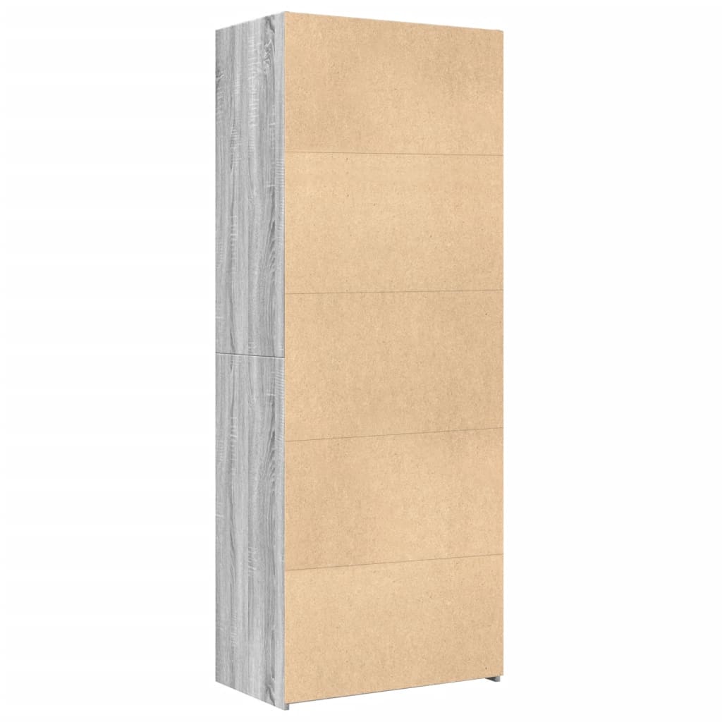 vidaXL Dulap înalt, gri sonoma, 70x42,5x185 cm, lemn prelucrat