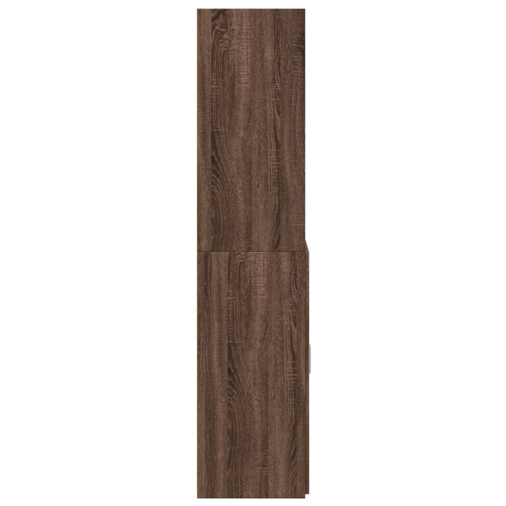 vidaXL Dulap înalt, stejar maro, 70x42,5x185 cm, lemn prelucrat vidaXL Dulap înalt, stejar maro, 70x42,5x185 cm, lemn prelucrat