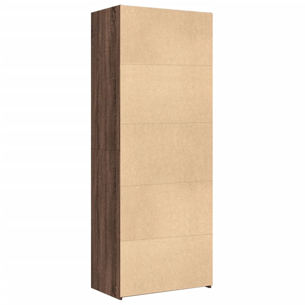 vidaXL Dulap înalt, stejar maro, 70x42,5x185 cm, lemn prelucrat vidaXL Dulap înalt, stejar maro, 70x42,5x185 cm, lemn prelucrat