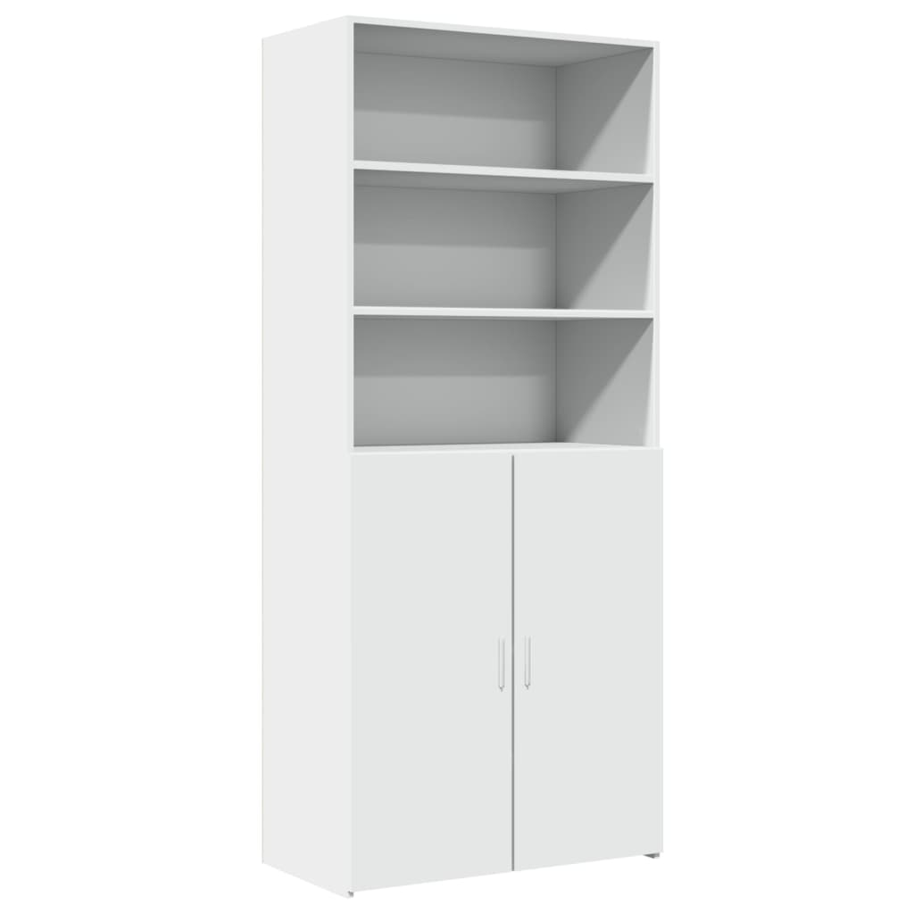 vidaXL Dulap înalt, alb, 80x42,5x185 cm, lemn prelucrat