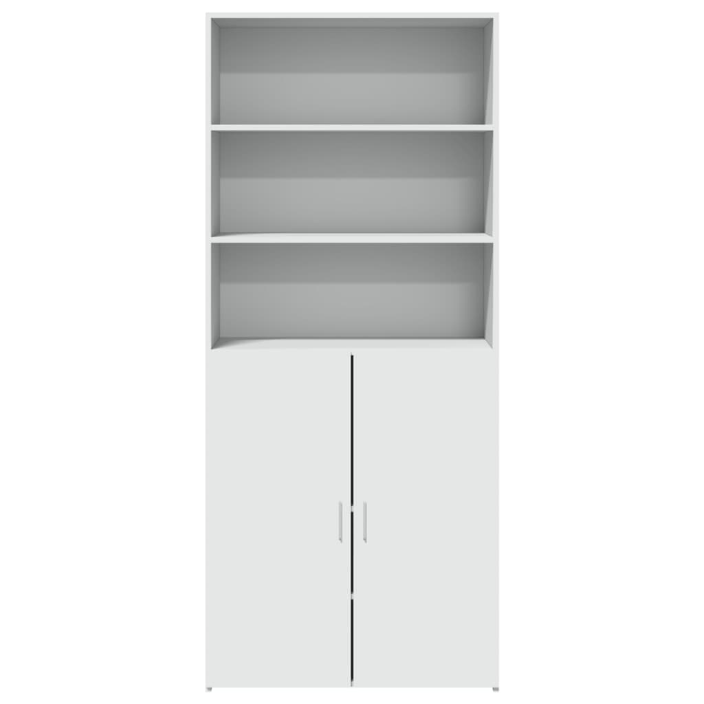 vidaXL Dulap înalt, alb, 80x42,5x185 cm, lemn prelucrat