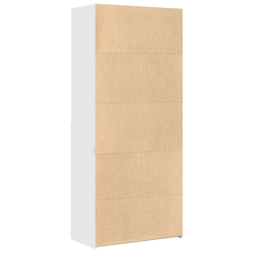 vidaXL Dulap înalt, alb, 80x42,5x185 cm, lemn prelucrat