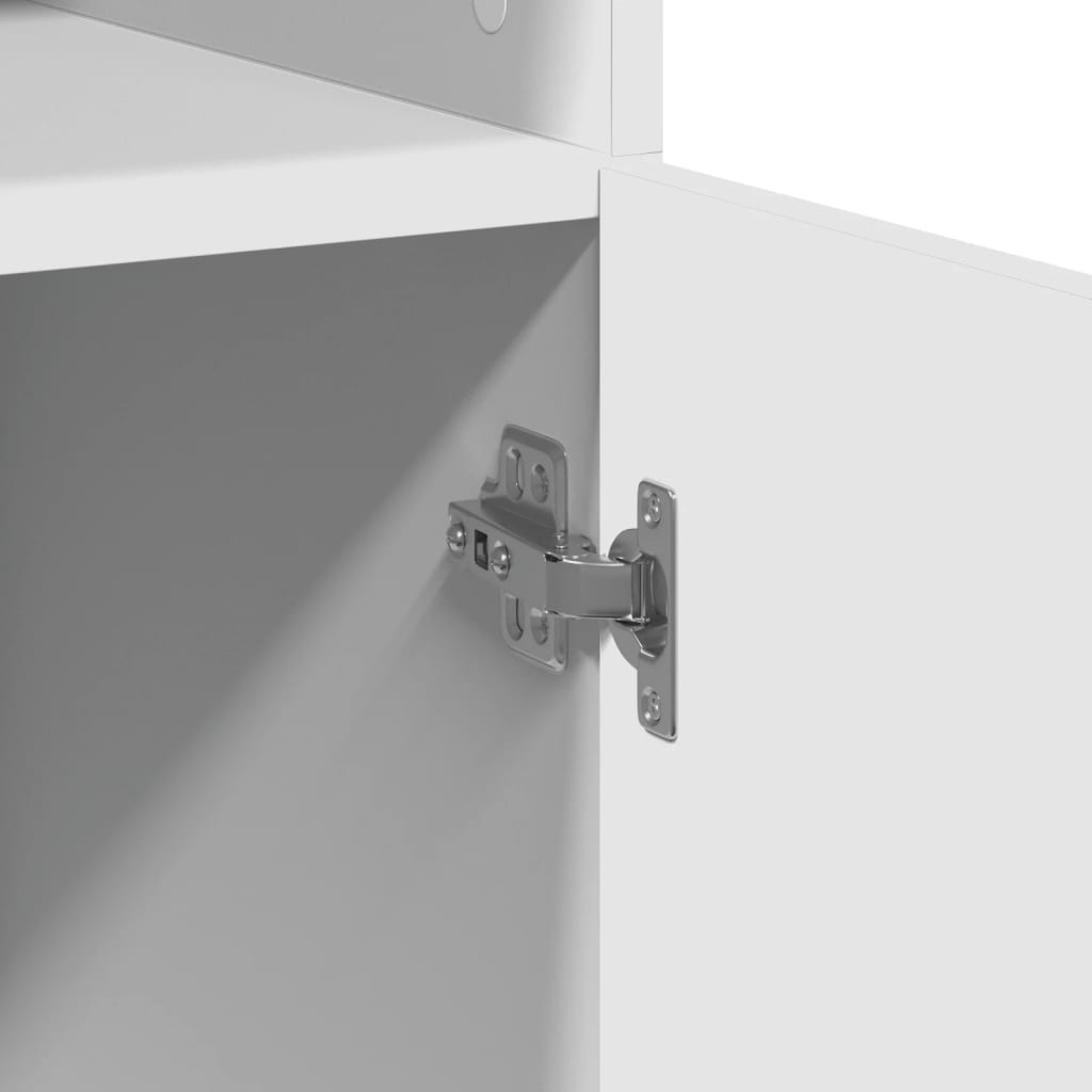 vidaXL Dulap înalt, alb, 80x42,5x185 cm, lemn prelucrat