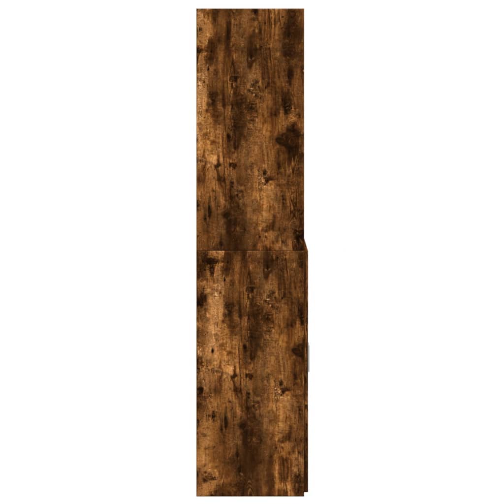 vidaXL Dulap înalt, stejar fumuriu, 80x42,5x185 cm, lemn prelucrat