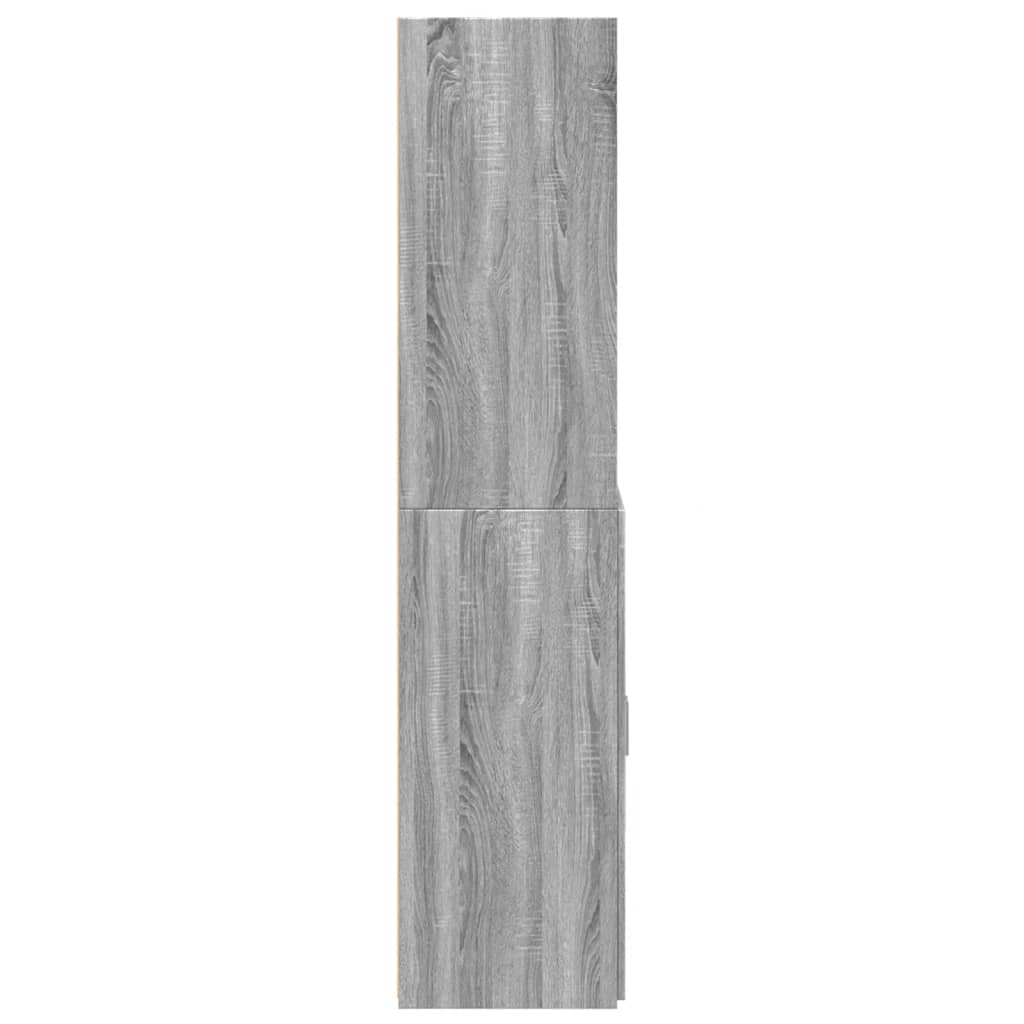 vidaXL Dulap înalt, gri sonoma, 80x42,5x185 cm, lemn prelucrat