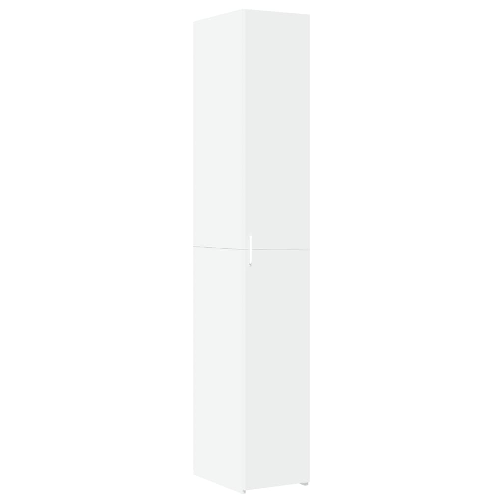 vidaXL Dulap înalt, alb, 30x42,5x185 cm, lemn prelucrat vidaXL Dulap înalt, alb, 30x42,5x185 cm, lemn prelucrat