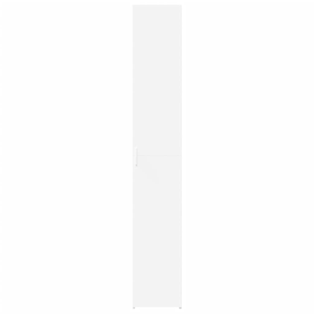 vidaXL Dulap înalt, alb, 30x42,5x185 cm, lemn prelucrat vidaXL Dulap înalt, alb, 30x42,5x185 cm, lemn prelucrat