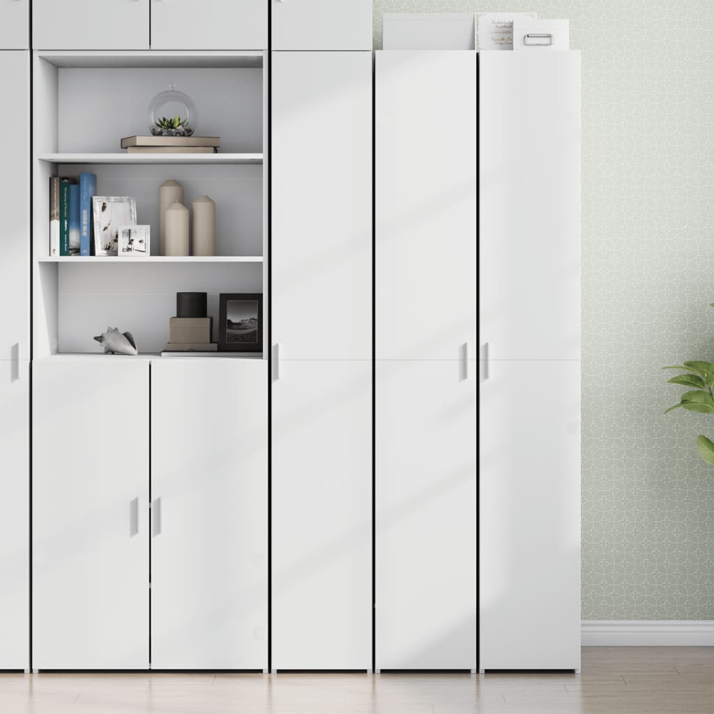 vidaXL Dulap înalt, alb, 30x42,5x185 cm, lemn prelucrat vidaXL Dulap înalt, alb, 30x42,5x185 cm, lemn prelucrat