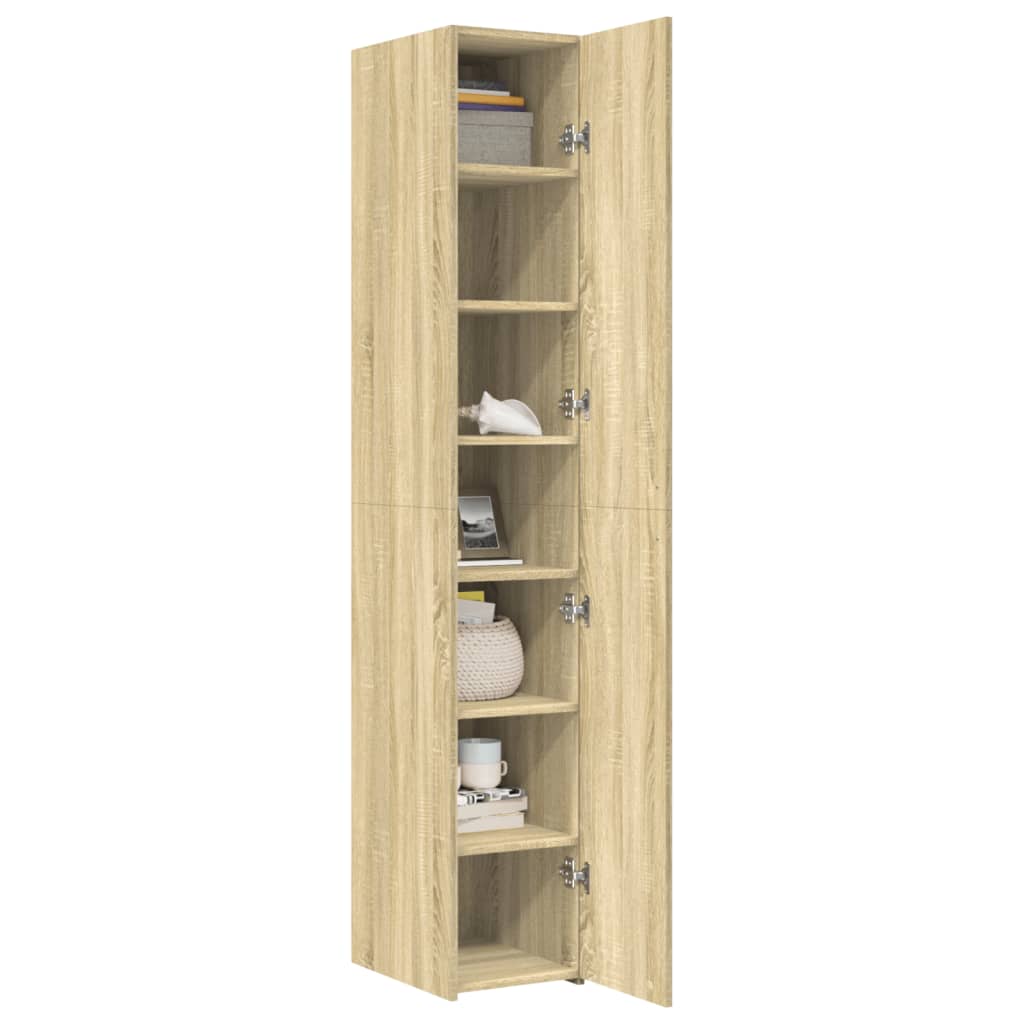 vidaXL Dulap înalt, stejar sonoma, 30x42,5x185 cm, lemn prelucrat