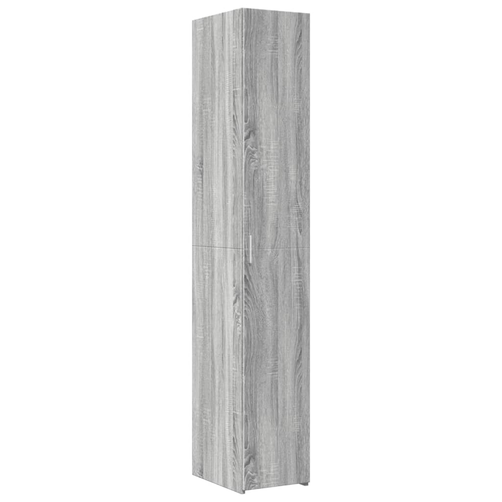 vidaXL Dulap înalt, gri sonoma, 30x42,5x185 cm, lemn prelucrat