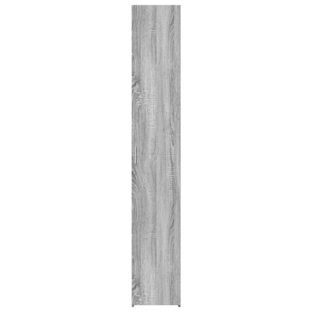 vidaXL Dulap înalt, gri sonoma, 30x42,5x185 cm, lemn prelucrat