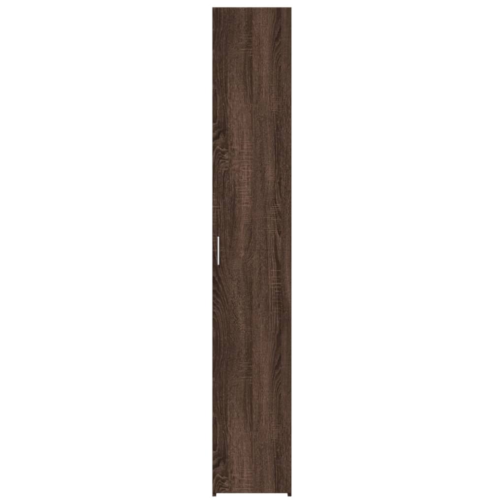 vidaXL Dulap înalt, stejar maro, 30x42,5x185 cm, lemn prelucrat