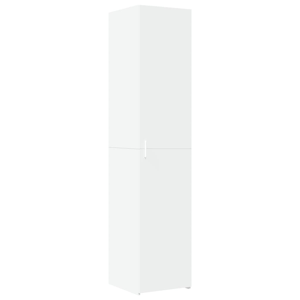vidaXL Dulap înalt, alb, 40x42,5x185 cm, lemn prelucrat vidaXL Dulap înalt, alb, 40x42,5x185 cm, lemn prelucrat