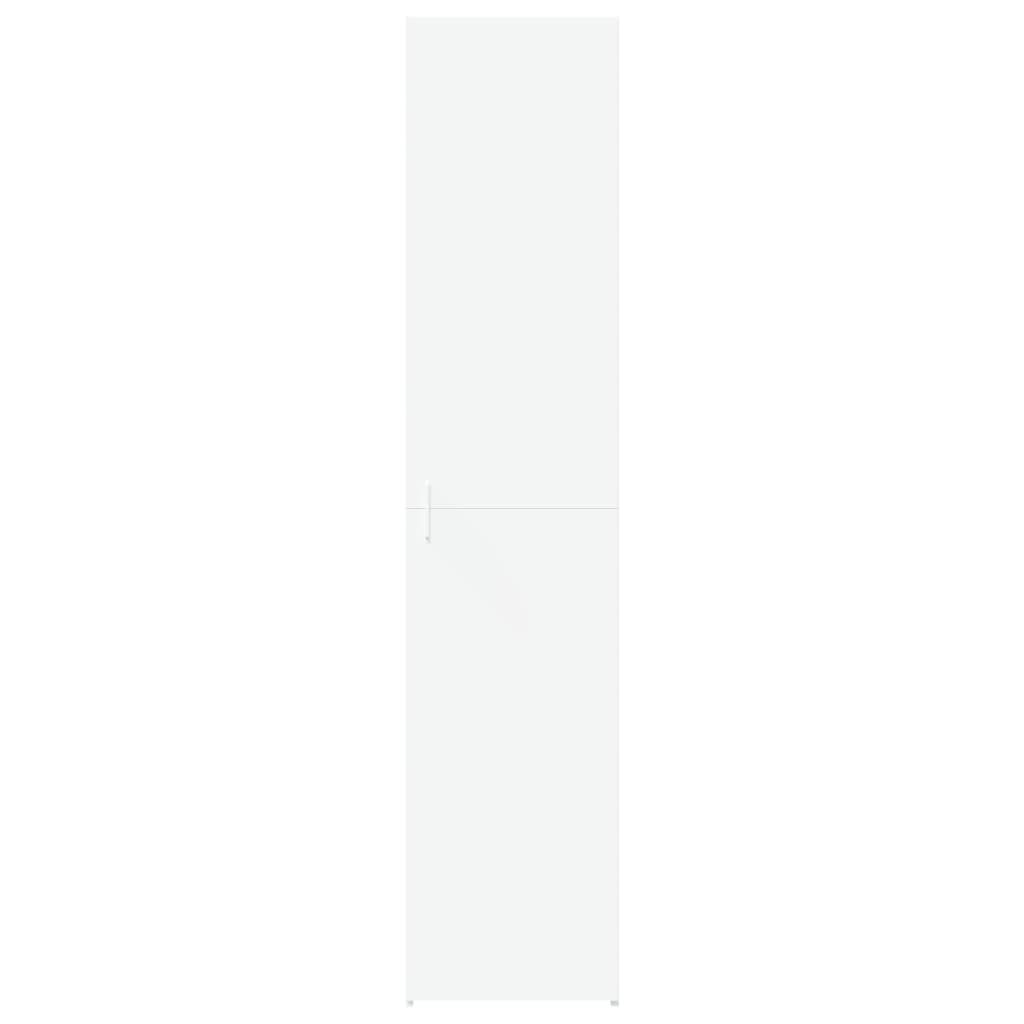 vidaXL Dulap înalt, alb, 40x42,5x185 cm, lemn prelucrat vidaXL Dulap înalt, alb, 40x42,5x185 cm, lemn prelucrat