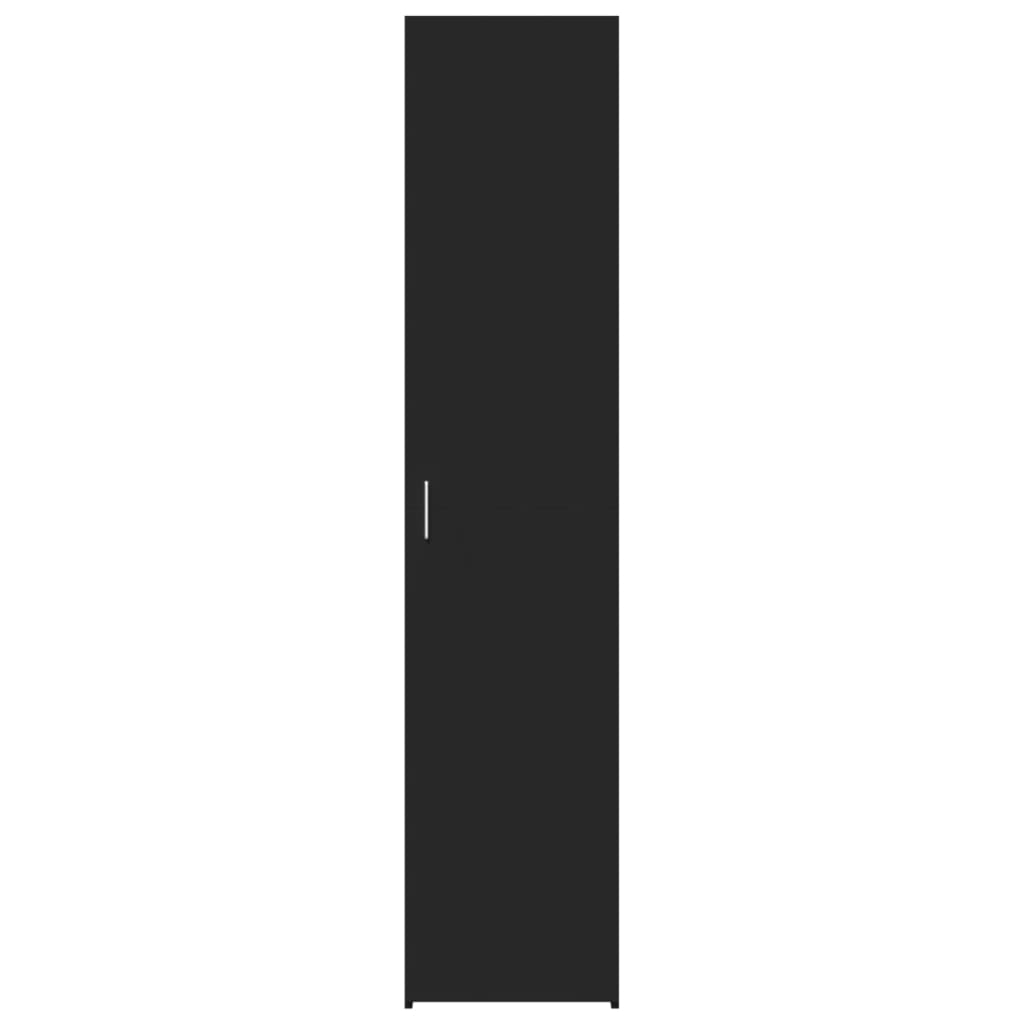 vidaXL Dulap înalt, negru, 40x42,5x185 cm, lemn prelucrat