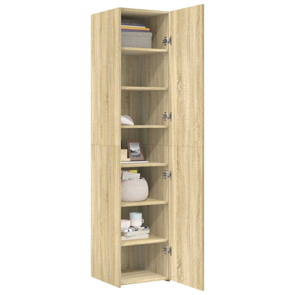 vidaXL Dulap înalt, stejar sonoma, 40x42,5x185 cm, lemn prelucrat