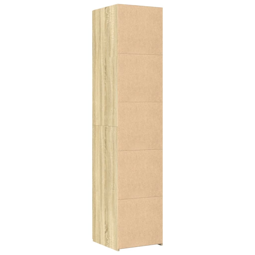 vidaXL Dulap înalt, stejar sonoma, 40x42,5x185 cm, lemn prelucrat