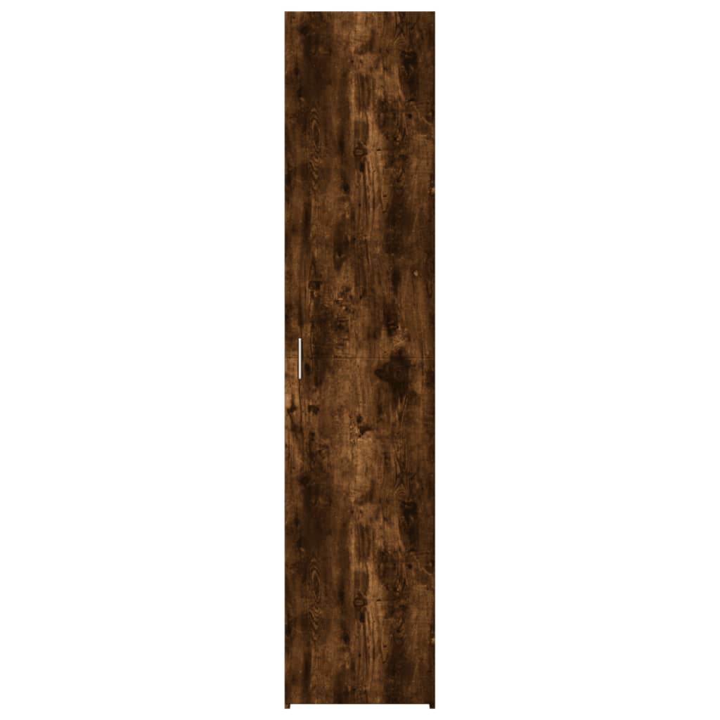 vidaXL Dulap înalt, stejar fumuriu, 40x42,5x185 cm, lemn prelucrat