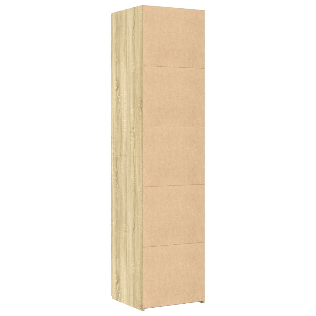 vidaXL Dulap înalt, stejar sonoma, 45x42,5x185 cm, lemn compozit