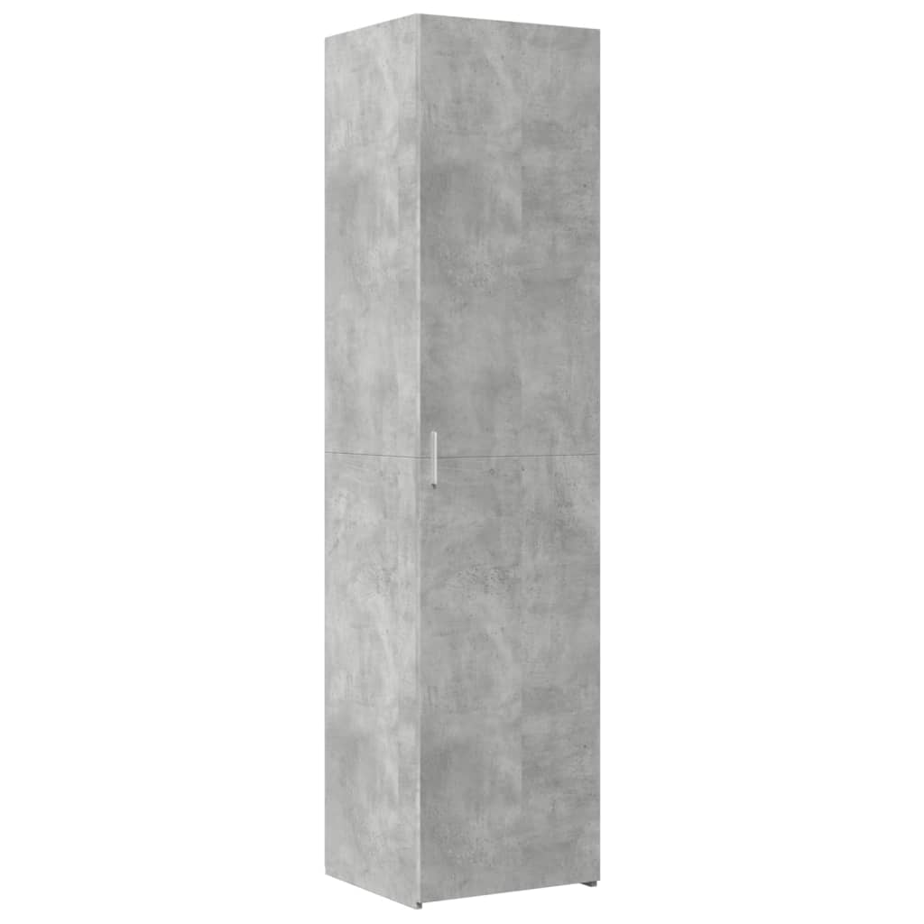 vidaXL Dulap înalt, gri beton, 45x42,5x185 cm, lemn compozit